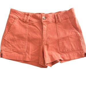 BKE Women’s Coral‎ Orange Utility Shorts Size 27
